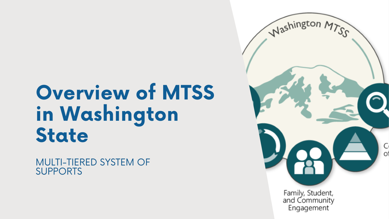 Overview of MTSS in Washington State Washington CEEDAR